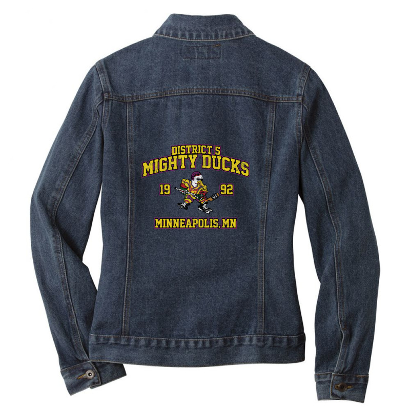 District 5 Ducks 1 Ladies Denim Jacket by cm-arts | Artistshot