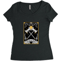 Dnd Barbarian Tarot Women's Triblend Scoop T-shirt | Artistshot