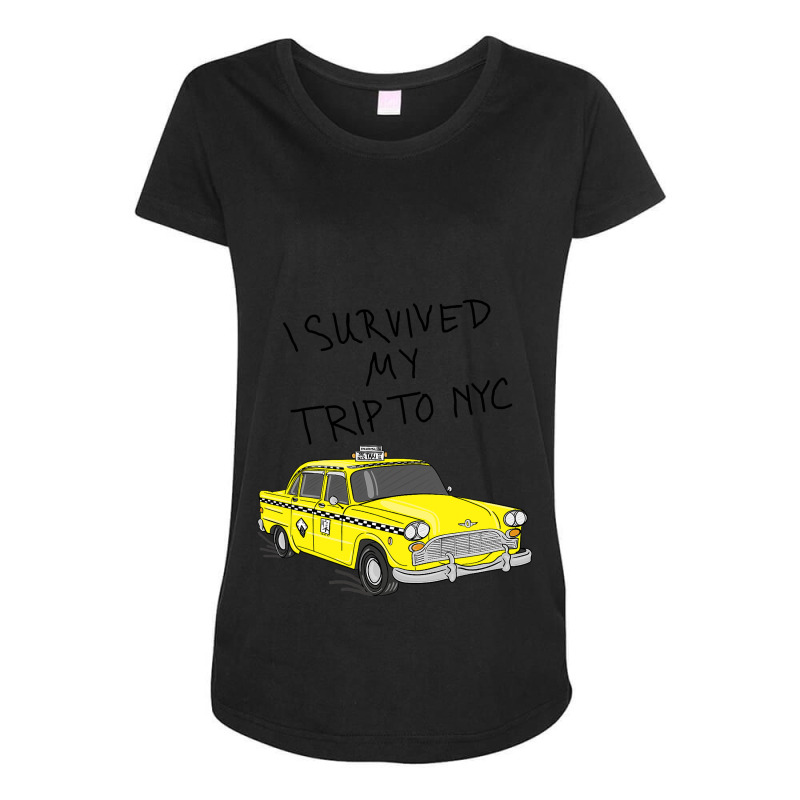 I Survived My Trip To Nyci Love Nyc New York Shirt Maternity Scoop Neck T-shirt by cm-arts | Artistshot