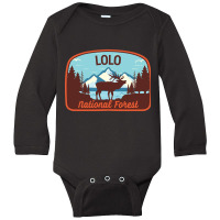 Lolo National Forest, Lolo National Forest Vintage, Lolo National Fore Long Sleeve Baby Bodysuit | Artistshot