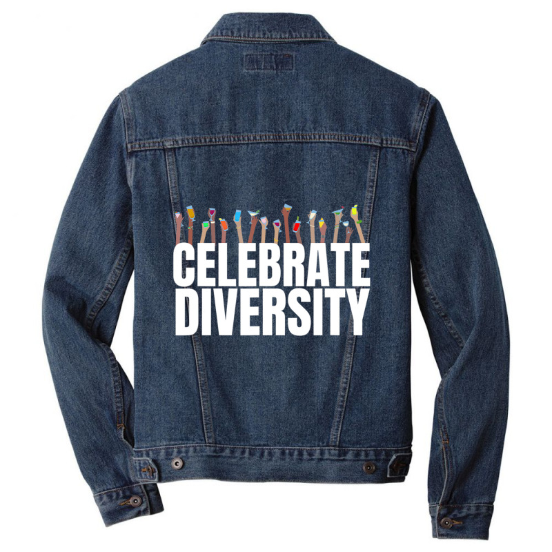 Drinking Shirts Celebrate Diversity For Bartender Men Denim Jacket | Artistshot