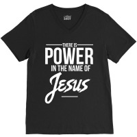 Christian Place Faith In Jesus Christ V-neck Tee | Artistshot