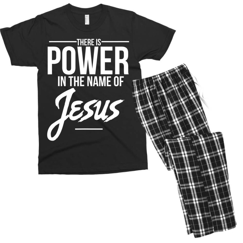 Christian Place Faith In Jesus Christ Men's T-shirt Pajama Set | Artistshot