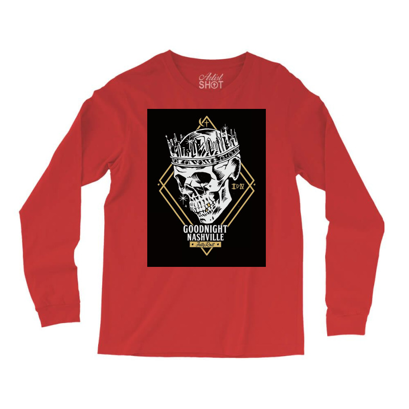 Goodnight Skull Long Sleeve Shirts | Artistshot