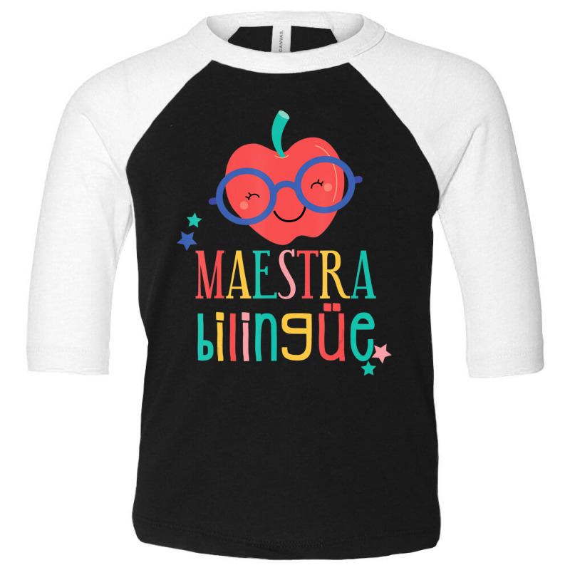 Cute Maestra Bilingue Bilingual Teacher Toddler 3/4 Sleeve Tee by kentuckykonpha9 | Artistshot