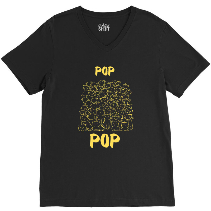 Pop Popping Ca Pop Funny Meme V-neck Tee | Artistshot