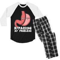 Funny Sleeve Gastric Surgery Bariatric Medical Quote Men's 3/4 Sleeve Pajama Set | Artistshot