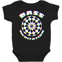 Edm Techno Bass Meditation Design Dance Rave Music Baby Bodysuit | Artistshot