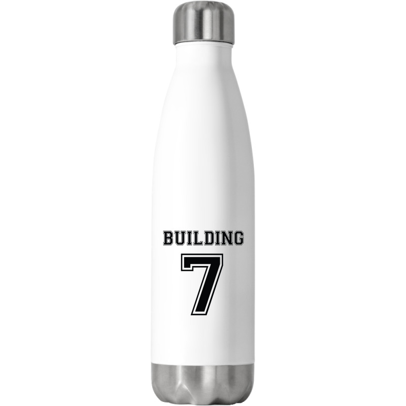 Building 7 Controlled Demolition Stainless Steel Water Bottle | Artistshot