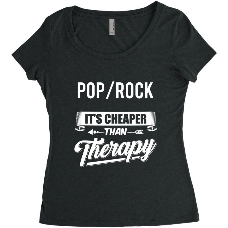 Pop Rock Novely Pop Rock Quoe Women's Triblend Scoop T-shirt by cm-arts | Artistshot