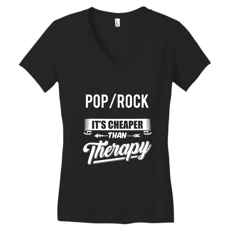 Pop Rock Novely Pop Rock Quoe Women's V-Neck T-Shirt by cm-arts | Artistshot