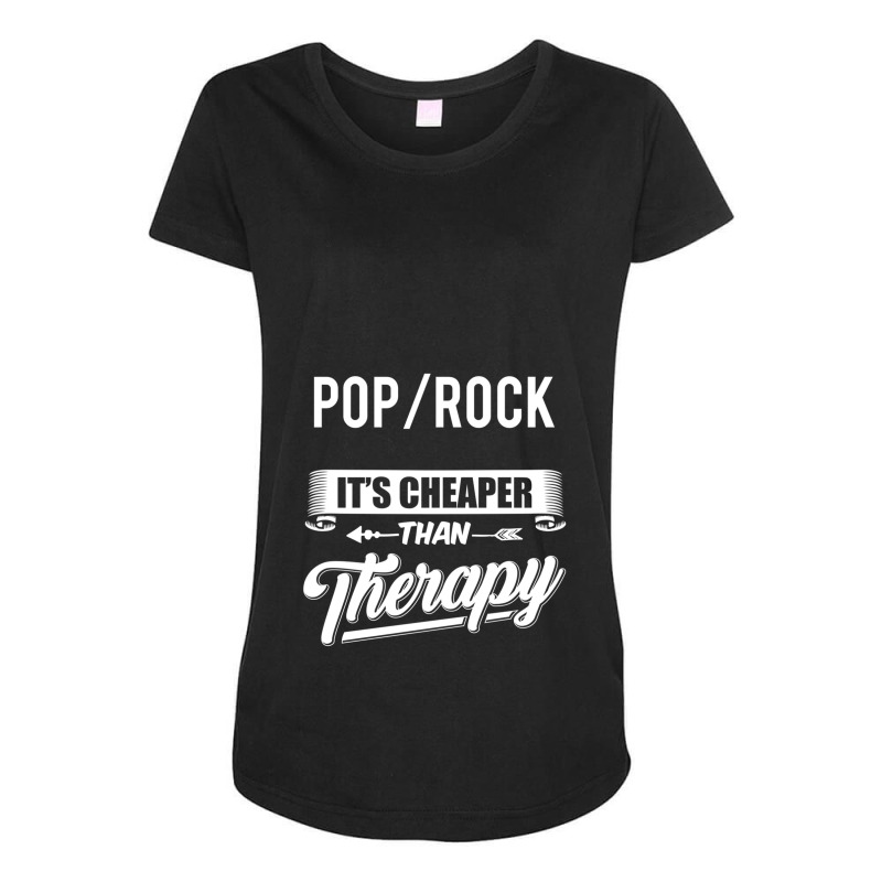 Pop Rock Novely Pop Rock Quoe Maternity Scoop Neck T-shirt by cm-arts | Artistshot