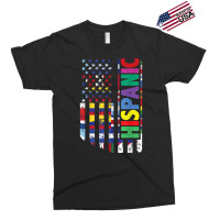 Usa And Latin American Countries Flag Hispanic Heritage T Shirt Exclusive T-shirt | Artistshot