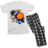 Solar System Sun Planets Milky Way Galaxy Science Sweatshirt Men's T-shirt Pajama Set | Artistshot