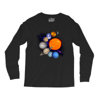 Solar System Sun Planets Milky Way Galaxy Science Sweatshirt Long Sleeve Shirts | Artistshot