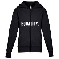 Equality Peace, Love, Unity, Equal Rights For All Youth Zipper Hoodie | Artistshot