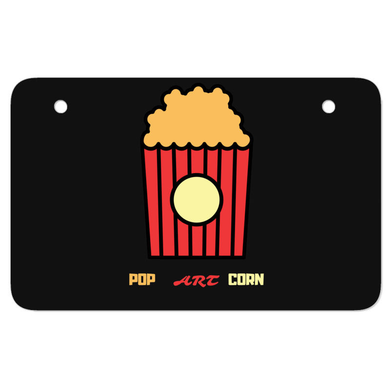 Pop Art Corn Atv License Plate | Artistshot