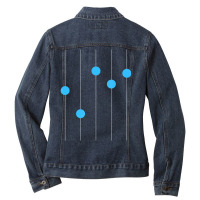 Equalizer Dubstep Minimal Techno Ladies Denim Jacket | Artistshot