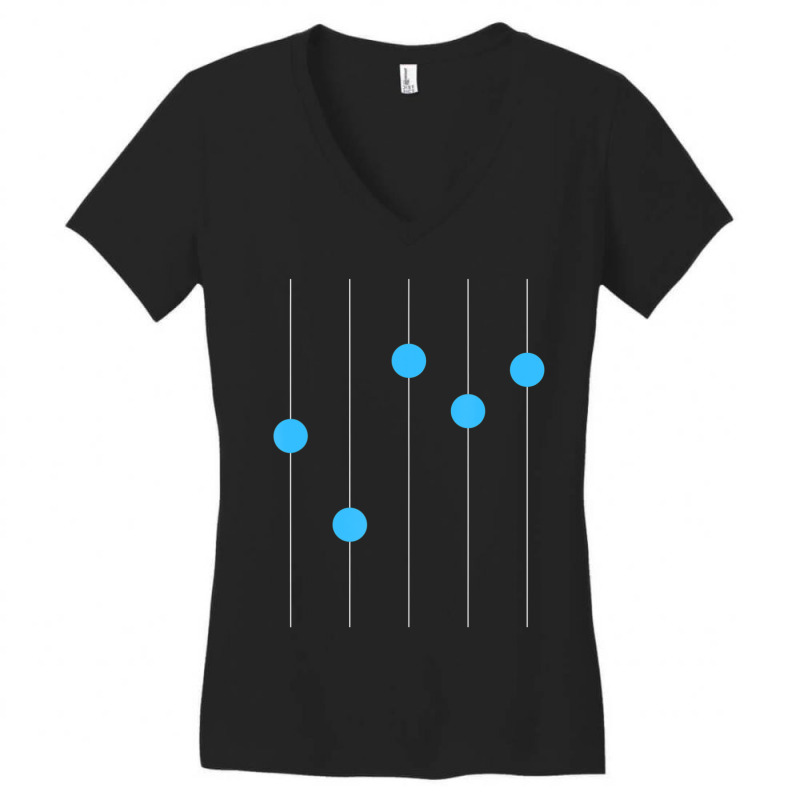 Equalizer Dubstep Minimal Techno Women's V-Neck T-Shirt by cm-arts | Artistshot