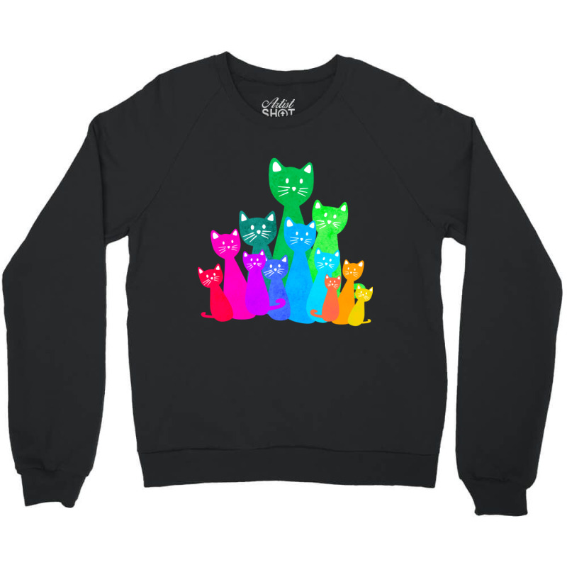 Cats Crewneck Sweatshirt by cm-arts | Artistshot