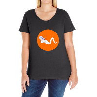 Pop Socke Anime Ghos Ladies Curvy T-shirt | Artistshot