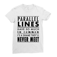 Parallel Lines Ladies Fitted T-shirt | Artistshot