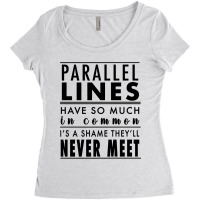 Parallel Lines Women's Triblend Scoop T-shirt | Artistshot