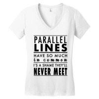 Parallel Lines Women's V-neck T-shirt | Artistshot