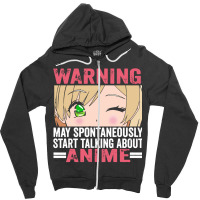 Start Talking About Girl Anime Zipper Hoodie | Artistshot