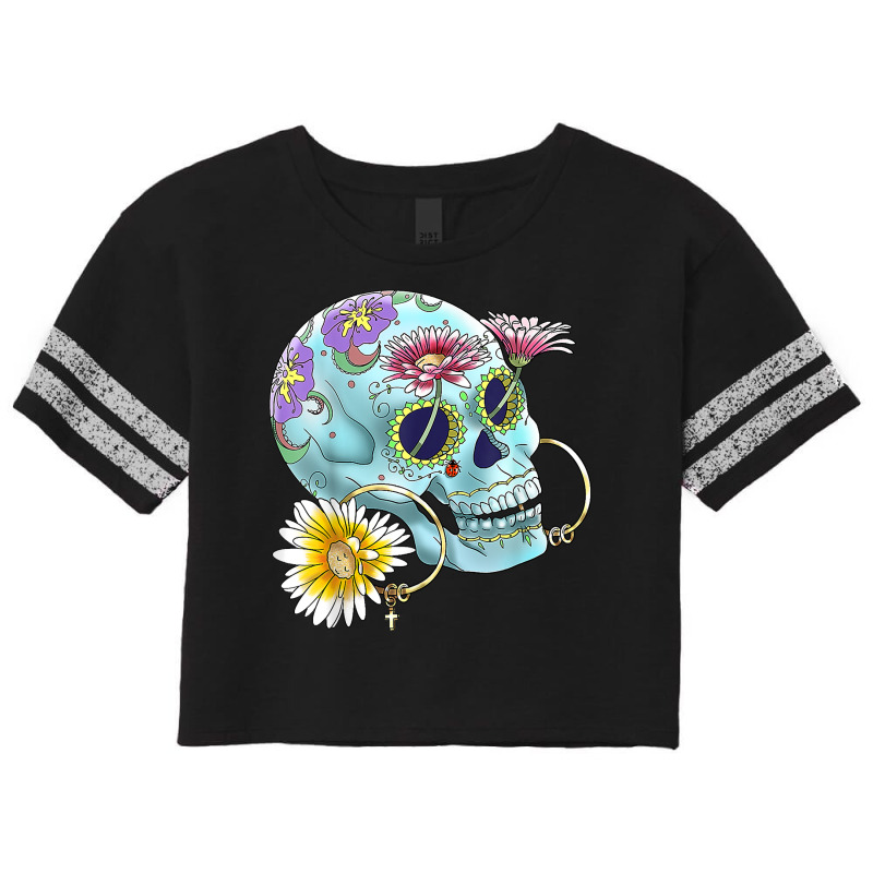 Mexican Calavera  Dia De Los Muertos  Day Of Dead T Shirt Scorecard Crop Tee by hankeajrippleex5 | Artistshot