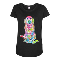 Golden Retriever Maternity Scoop Neck T-shirt | Artistshot