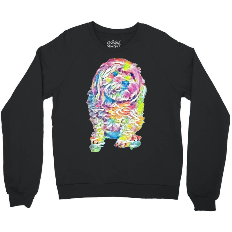 Cavachon Crewneck Sweatshirt by Kemnabi | Artistshot