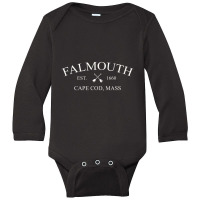 Classic Falmouth Cape Cod Long Sleeve Baby Bodysuit | Artistshot