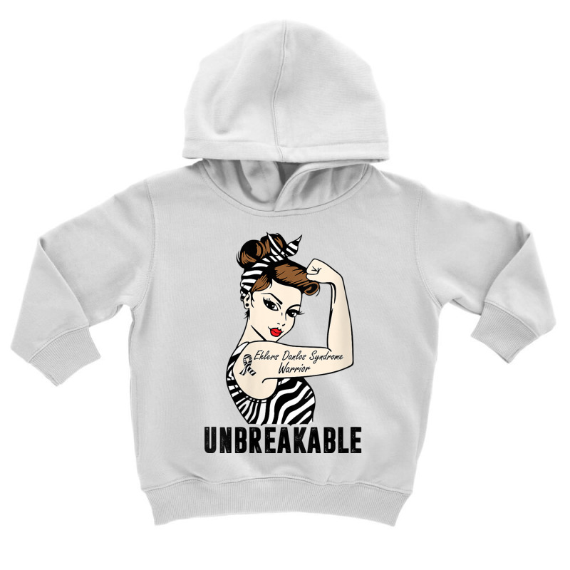 Womens Ehlers Danlos Syndrome Warrior Unbreakable Strong Woman V Neck Toddler Hoodie | Artistshot