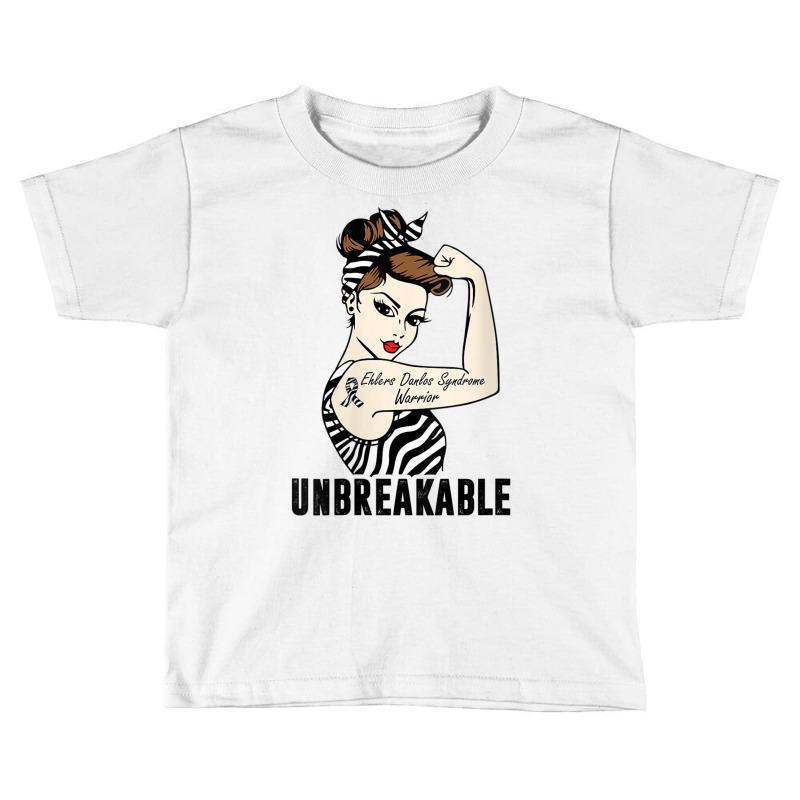 Womens Ehlers Danlos Syndrome Warrior Unbreakable Strong Woman V Neck Toddler T-shirt | Artistshot