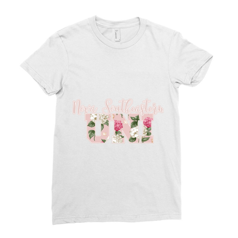 Collegiate Floral Nova Southeastern University Ladies Fitted T-Shirt by TERRANCECOTT | Artistshot