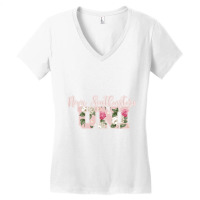 Collegiate Floral Nova Southeastern University Women's V-neck T-shirt | Artistshot