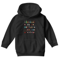 Guitar Musical Instrument (rock N Roll Tee) Youth Hoodie | Artistshot