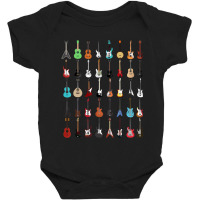 Guitar Musical Instrument (rock N Roll Tee) Baby Bodysuit | Artistshot