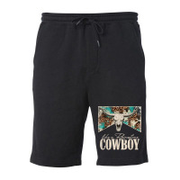 Leopard Bull Skull Western Country Like A Rhinestone Cowboy T Shirt Fleece Short | Artistshot