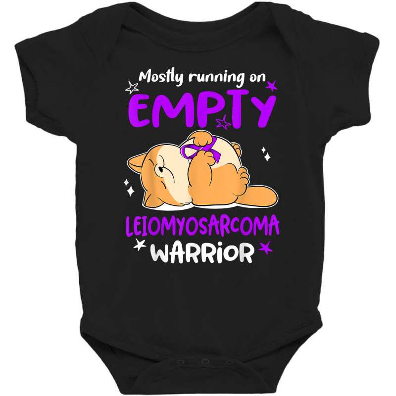 Mostly Running On Empty Leiomyosarcoma Warrior T Shirt Baby Bodysuit by cm-arts | Artistshot