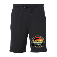 Skydiving Adventures Sky Is Calling Parachutes On Vintage Sunset Retro Fleece Short | Artistshot