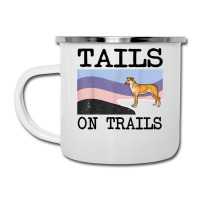 Chinook Tails On Trails Funny Dog Hiking T Shirt Camper Cup | Artistshot