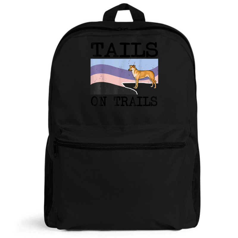 Chinook Tails On Trails Funny Dog Hiking T Shirt Backpack | Artistshot