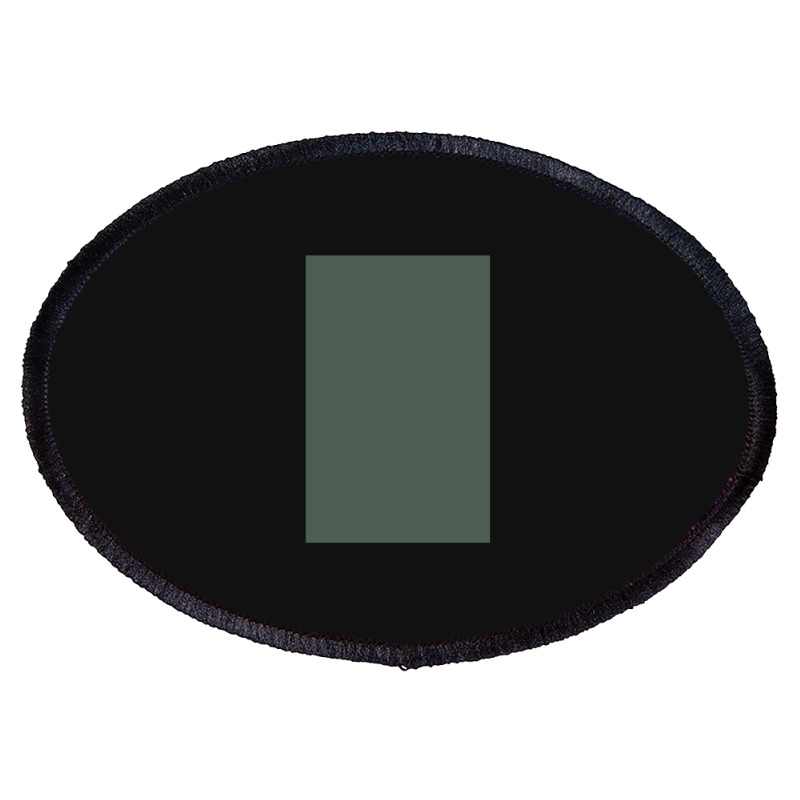 Dark Sage Green Phone Case Oval Patch | Artistshot