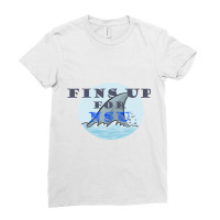 Fins Up For Nsu Ladies Fitted T-shirt | Artistshot