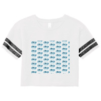 Fins Up Sharks! Throw Blanket Scorecard Crop Tee | Artistshot