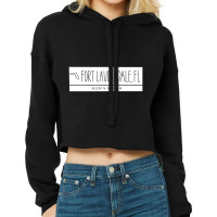 Fort Lauderdale Florida Coordinates Cropped Hoodie | Artistshot