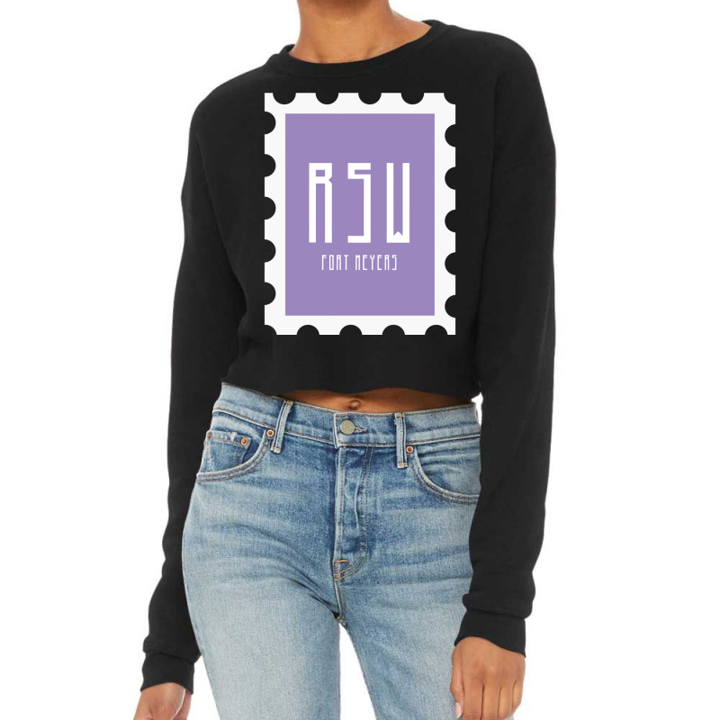 Fort Meyers Stamp Cropped Sweater by TERRANCECOTT | Artistshot