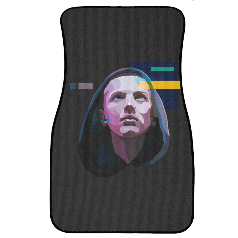 Beautiful Model Millie Bobby Mens Best Brown Music Vintage Retro Front Car Mat | Artistshot